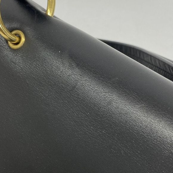 Gucci Shoulder Bag 90643 Leather Black Gold Hardware Women - Picture 8 of 10